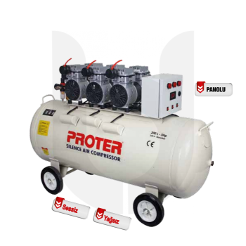 PROTER KOMPRESÖR SESSİZ & YAĞSIZ PR203S 100 LT.