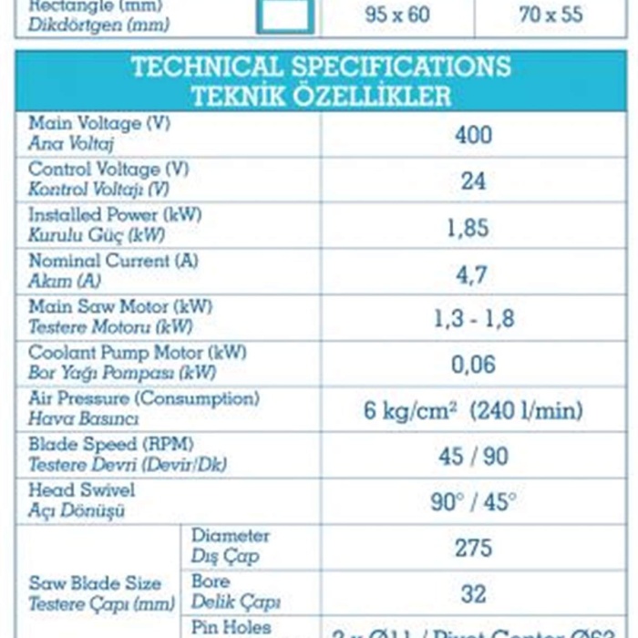 İLERİ TEKNİK V275X YARIM OTOMATİK ÇAPAKSIZ SULU PROFİL KESİM MAKİNASI