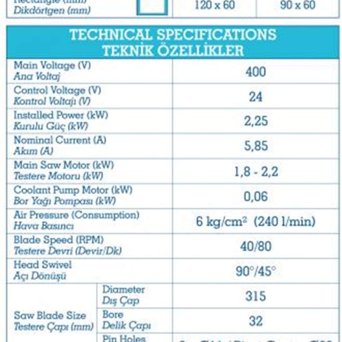 İLERİ TEKNİK V315HX YARIM OTOMATİK ÇAPAKSIZ SULU PROFİL KESİM MAKİNASI