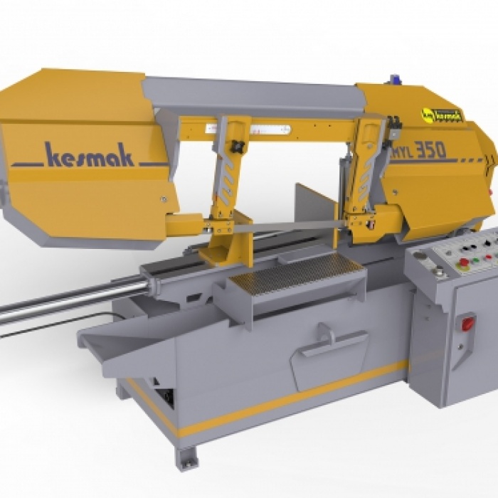 KESMAK KMY350 SULU ÇAPAKSIZ YARIM OTOMATİK ŞERİT TESTERE MAKİNASI