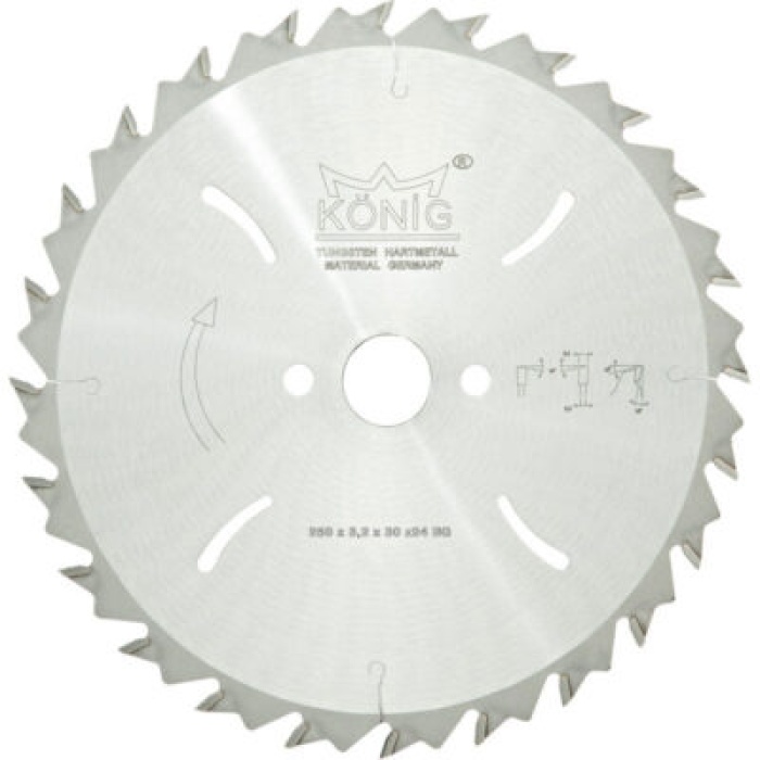 König Elmas Uçlu Atlamalı Testere 250X3,2X30X24Z