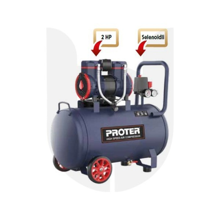 PROTER KOMPRESÖR HIZLI & YAĞSIZ PR52HZ 50 LT.