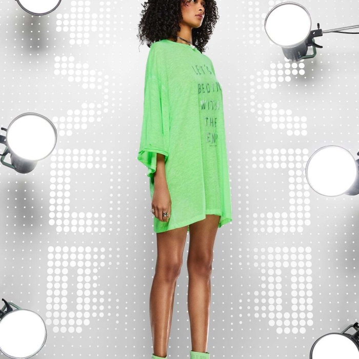 Yeşil Neon Tunik 15391