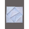 Çiçek İşlemeli 6 lı Bayan Beyaz Mendili 28x28 cm %100 Pamuk