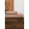 Kadın / Erkek Banyo Havlu Seti Elmas Desen %100 Pamuklu 90X150 Cm