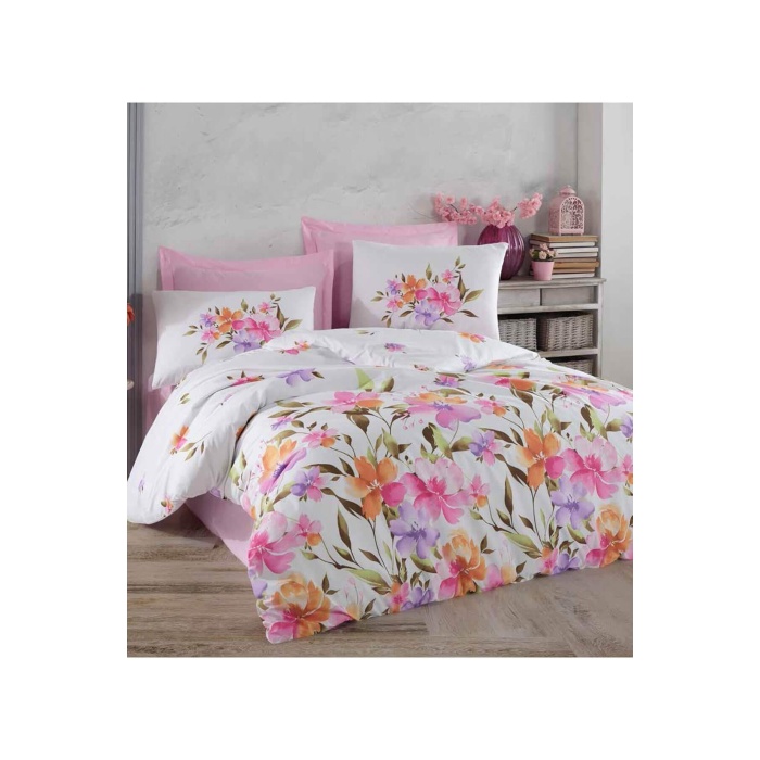 Altınbaşak Tek Kişilik Nevresim Takımı %100 Pamuk Ranforce Cozy Candy