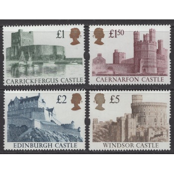 MİMARİ-KALELER SÜREKLİ SERİ-1992 İNGİLTERE-DAMGASIZ MNH TAM SET-NOMİNAL: £ 9.50