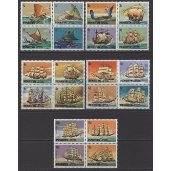 GEMİLER SÜREKLİ SERİ-1981 PENRHYN-DAMGASIZ MNH TAM SET (BAZI KATALOGLARA GÖRE EKSİK SET, SÜREKLİ SERİLERDE, FARKLI KATALOGLAR FARKLI LİSTELEYEBİLİYORLAR, TÜM ÜLKELER İÇİN GEÇERLİ)