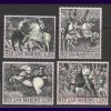 SAVAŞ TEMALI TABLOLAR-1968 SAN MARINO-DAMGASIZ MNH TAM SET