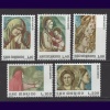 TABLOLAR-1975 SAN MARINO-DAMGASIZ MNH TAM SET