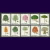 AĞAÇLAR-HAYVANLAR-1979 SAN MARINO-DAMGASIZ MNH TAM SET