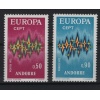 1972 AVRUPA CEPT-FRANSIZ ANDORRA-DAMGASIZ MNH TAM SET-MICHEL KD: 20 EURO