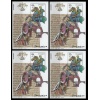 LEONARDO DA VINCI-2003 SOMALYA-4 ADET DAMGASIZ MNH BLOK