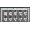 İLK POSTA PULU-1986 ZAIRE-DAMGASIZ MNH 10LU BLOK TAM SET-ORTADAN KATLI