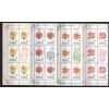 ÇİÇEKLER-2008 ROMANYA-DAMGASIZ MNH 5Lİ BLOK TAM SET-MICHEL KD: 15 EURO