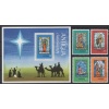 NOEL-VİTRAY SANATI-1979 ANTIGUA BARBUDA-DAMGASIZ MNH BLOK + TAM SET
