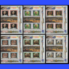 AMERİKAN İÇ SAVAŞ-GEORGE WASHINGTON-1982 LESOTHO-DAMGASIZ MNH 4LÜ BLOK TAM SET