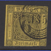 ALMAN EYALETLERİ-BADEN-1851 DAMGALI PUL-MICHEL #3-KD: 60 EURO