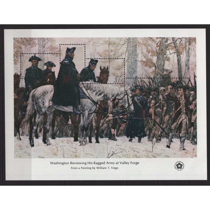 TABLOLAR-AMERİKAN İÇ SAVAŞ-1976 ABD-DAMGASIZ MNH BLOK