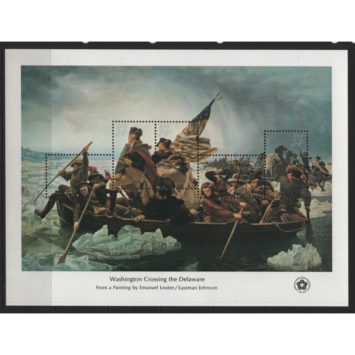TABLOLAR-AMERİKAN İÇ SAVAŞ-1976 ABD-DAMGASIZ MNH BLOK
