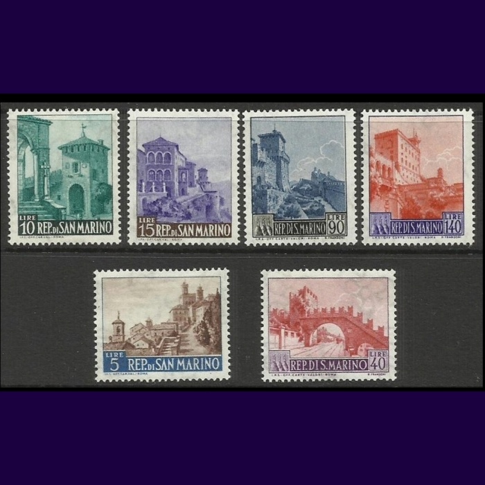 ATLAR-1966 SAN MARINO-DAMGASIZ MNH TAM SET