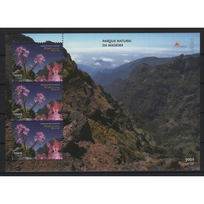 AVRUPA CEPT-ÇİÇEKLER-1999 MADEIRA-DAMGASIZ MNH BLOK