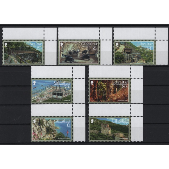 DOĞA-2017 GIBRALTAR-DAMGASIZ MNH TAM SET-NOMİNAL £5.90