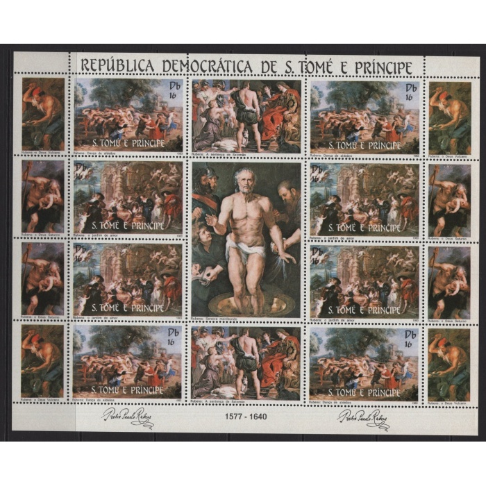 TABLOLAR-1983 SAO TOME & PRINCIPE-DAMGASIZ MNH KLEINBOGEN