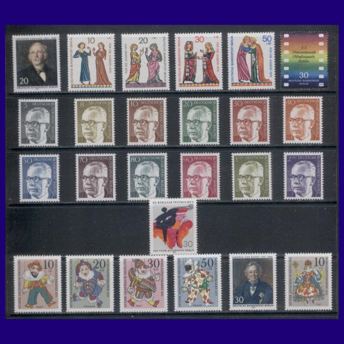 1970 BERLİN-DAMGASIZ MNH TAM YIL SETİ