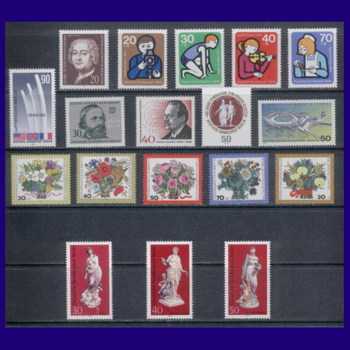 1974 BERLİN-DAMGASIZ MNH TAM YIL SETİ