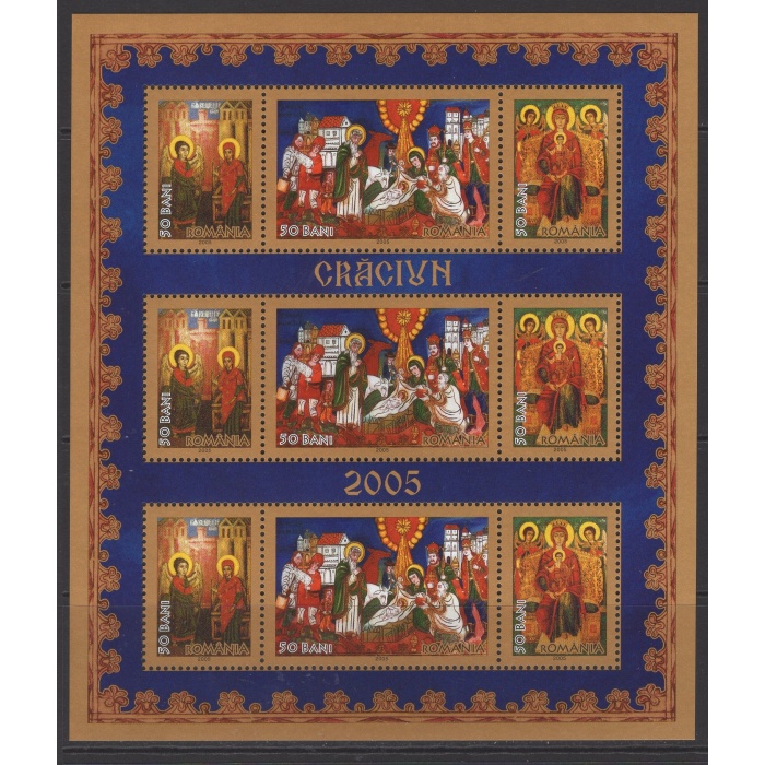 TABLOLAR-NOEL-2005 ROMANYA-DAMGASIZ MNH KLEINBOGEN