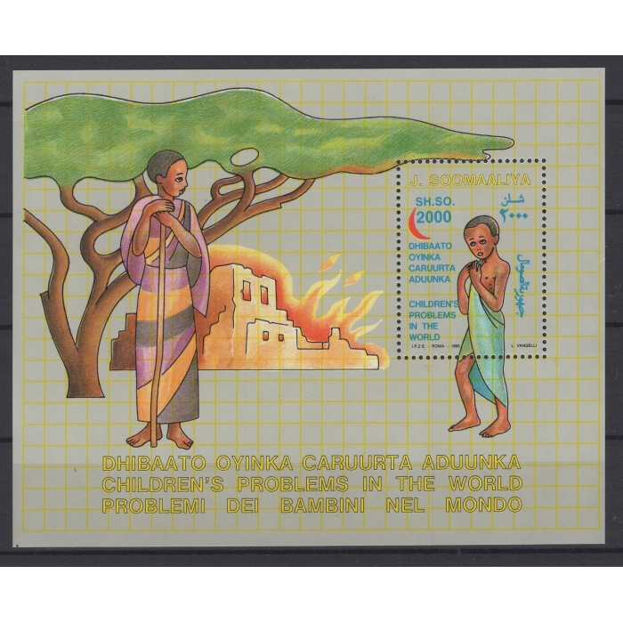 ÇOCUKLARIN SORUNLARI-1993 SOMALYA-DAMGASIZ MNH BLOK