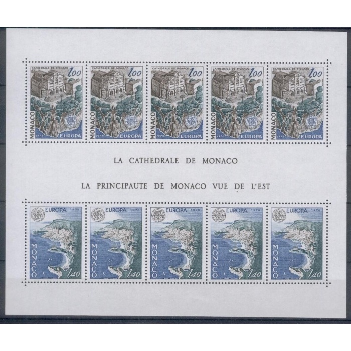 AVRUPA CEPT-1978 MONAKO-DAMGASIZ MNH BLOK
