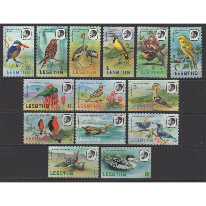 KUŞLAR-1981 LESOTHO-DAMGASIZ MNH TAM SET