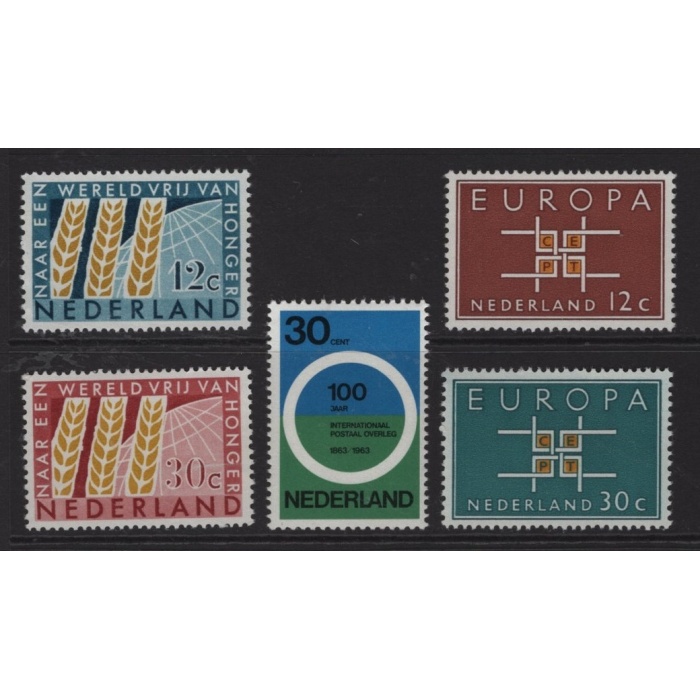 FARKLI TEMALAR-1963 HOLLANDA-DAMGASIZ MNH TAM SETLER