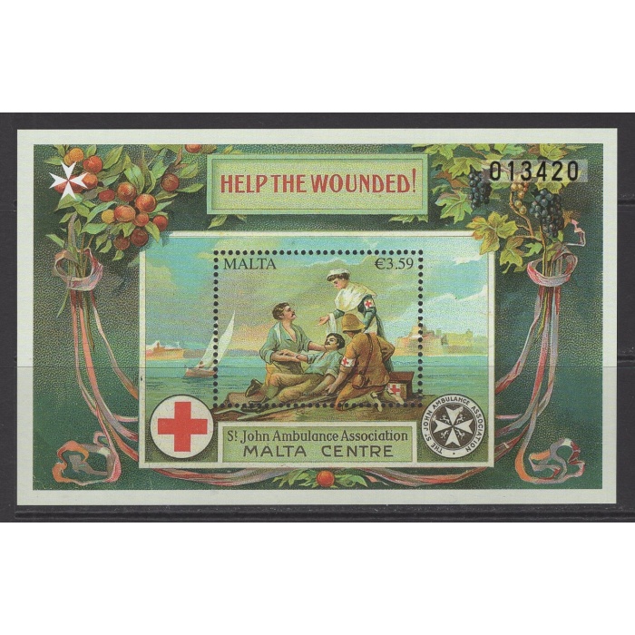 GELİBOLU SAVAŞI-ANZAKLAR-ST. JOHN AMBULANCE-KIZILHAÇ-2015 MALTA-DAMGASIZ MNH BLOK