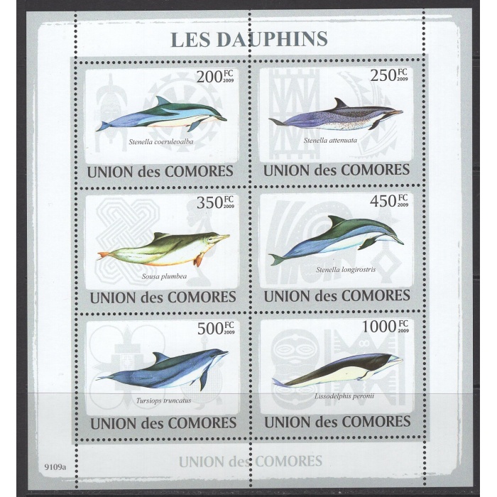 YUNUSLAR-2009 COMORES-DAMGASIZ MNH BLOK