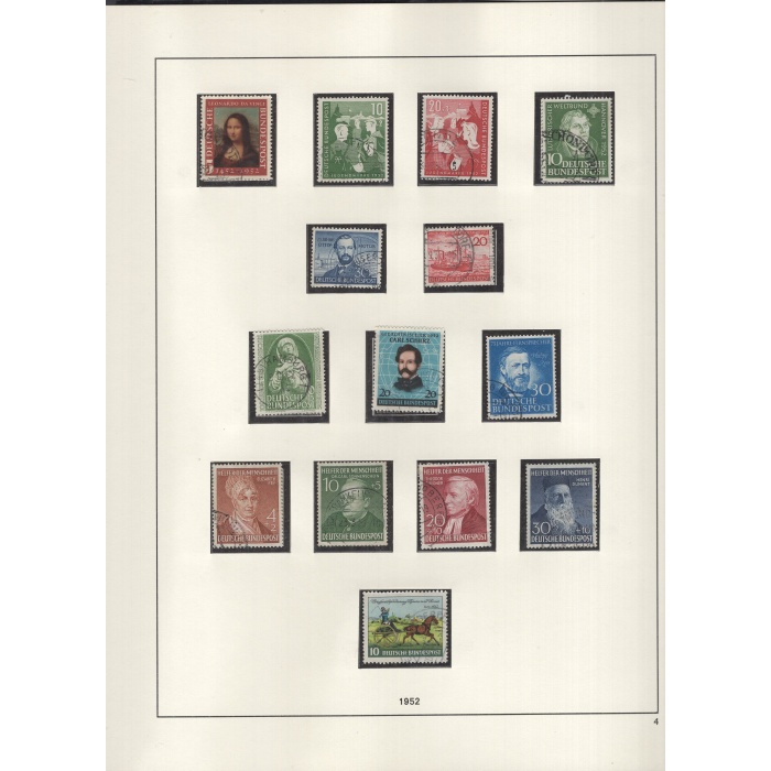 1949/ 1971 ARASI ALMANYA DAMGALI KOLEKSİYON-MICHEL KD: 2750 EURO-14 TELLİ SAFE ALBUMDE-BLOK İÇİ PULLARI DAHİL BİR ÇOK EXTRA SET MEVCUT