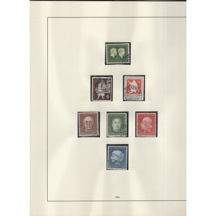 1949/ 1971 ARASI ALMANYA DAMGALI KOLEKSİYON-MICHEL KD: 2750 EURO-14 TELLİ SAFE ALBUMDE-BLOK İÇİ PULLARI DAHİL BİR ÇOK EXTRA SET MEVCUT
