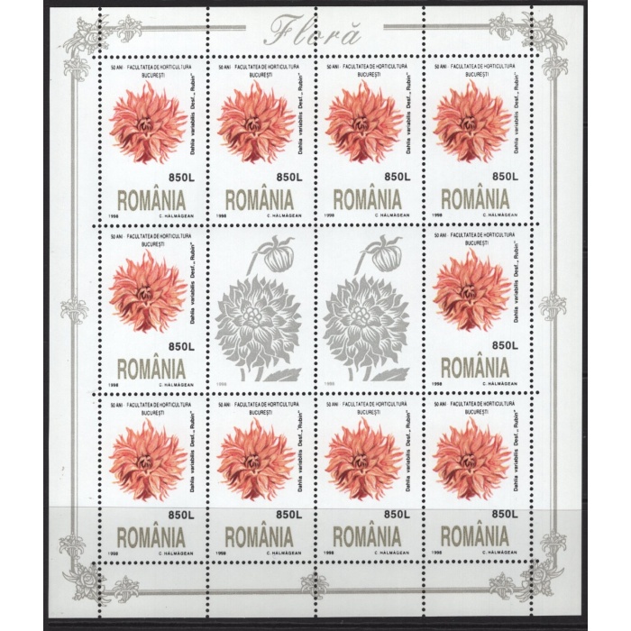 ÇİÇEKLER-2008 ROMANYA-DAMGASIZ MNH KLEINBOGEN TAM SET-MICHEL KD: 30 EURO
