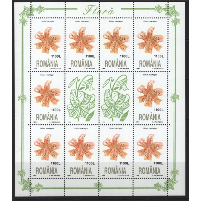 ÇİÇEKLER-2008 ROMANYA-DAMGASIZ MNH KLEINBOGEN TAM SET-MICHEL KD: 30 EURO