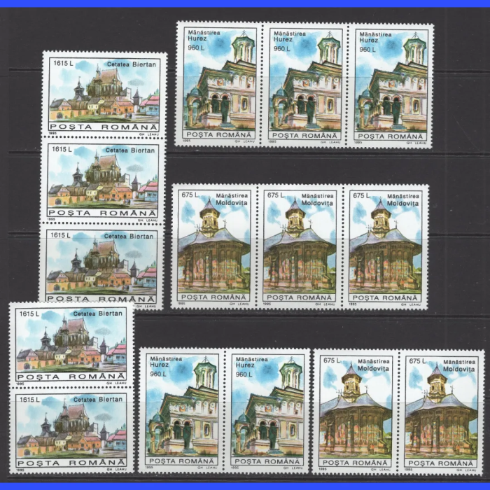 MİMARİ-1995 ROMANYA-5 ADET DAMGASIZ MNH TAM SET