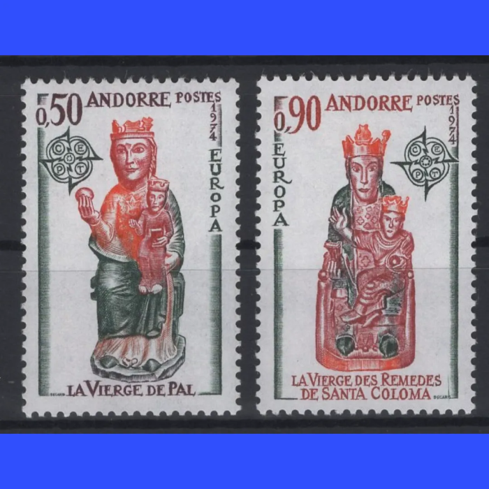 AVRUPA CEPT-1974 ANDORRA-DAMGASIZ MNH TAM SET-MICHEL KD: 25 EURO