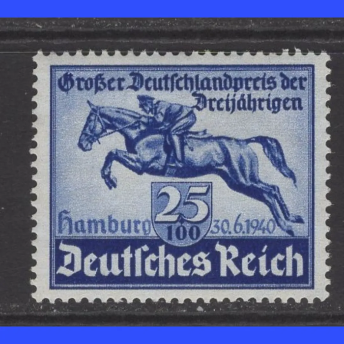 ATLAR-AT YARIŞI-1940 REICH-DAMGASIZ MH TAM SET (ŞARNİYER İZLİ)-MICHEL KD: 26 EURO