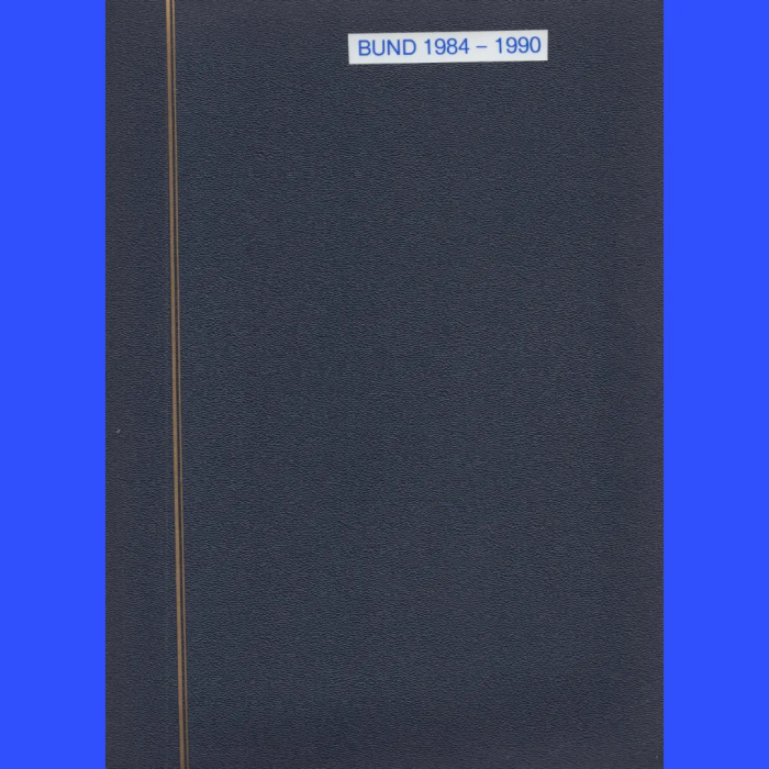 1984/ 1990 ARASI ALMANYA-DAMGASIZ/ MNH KOLEKSİYON-MICHEL KD: 600 EURO-18 TELLİ 35 SAYFALIK SAFE ALBUMDE-KARNE PULLARI/ BLOK İÇİ PULLARI DAHİL EKSİKSİZ KOLEKSİYON + POSTA KARTI VE FDC VB EKSTRA