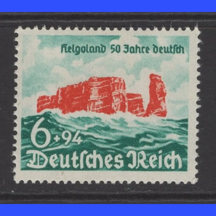 HELGOLAND-1940 REICH-DAMGASIZ MH TAM SET (ŞARNİYER İZLİ)-MICHEL KD: 30 EURO