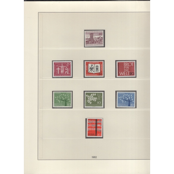 1960/ 1971 ARASI ALMANYA-DAMGASIZ/ MNH KOLEKSİYON-MICHEL KD: 300 EURO-18 TELLİ 38 SAYFALIK LINDNER ALBUMDE-KARNE PULLARI/ BLOK İÇİ PULLARI DAHİL EKSİKSİZ KOLEKSİYON