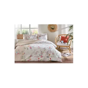 ÖZDİLEK NEV SERİSİ ÇİFT KİŞİLİK UYKU SETİ KREM ROSA GALLİCA