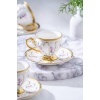 ACAR 6834 SCARLET 6LI BEYAZ KAHVE FİNCAN TAKIMI