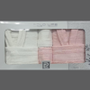 POLO LİFE BAMBU BORNOZ TAKIMI PUDRA/BEYAZ